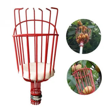 

Fruit Harvester Basket With Cushion to Prevent Bruising Picking Tool High-altitude Aluminum Deep Basket Fruit Picker organizer#Z