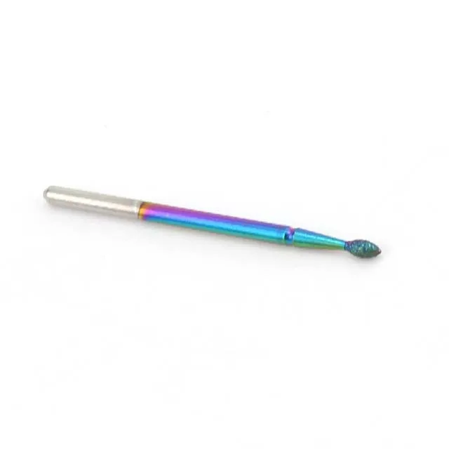 1pc Rainbow Diamond Nail Drill Bit Milling Cutter Rotary Cuticle Clean Files for Manicure Machine Burr Nail Files Accessories - Цвет: 03