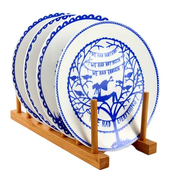 

Concise four seasons design fine bone china dinnerware sets 8 inch dinner plates