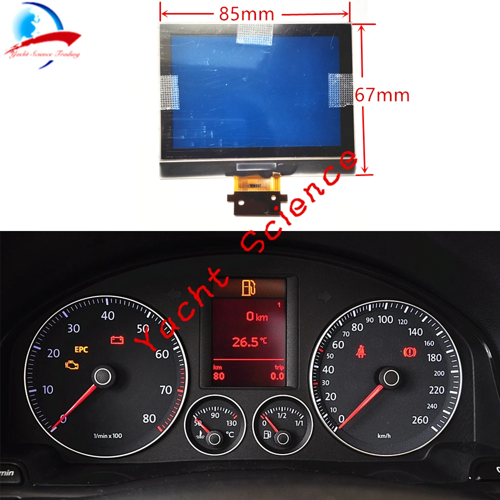 Instrument cluster LCD Display For VW Passat B6 Golf 5V Jetta Touarn EOS