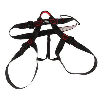 

Adjustable Rock Climbing Half Body Harness Safety Seat Belts Mountaineering Fire Rescue Aerial Work Equipment Camping Hiking Acc