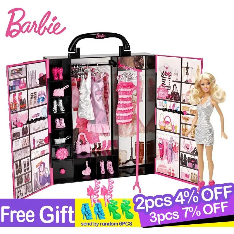 Оригинальная кукла Барби фантастический гардероб Детская леди игрушки модель