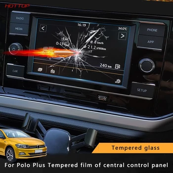 

For Volkswagen VW Polo Plus 2019 Navigation film toughened film central control instrument panel screen protective film