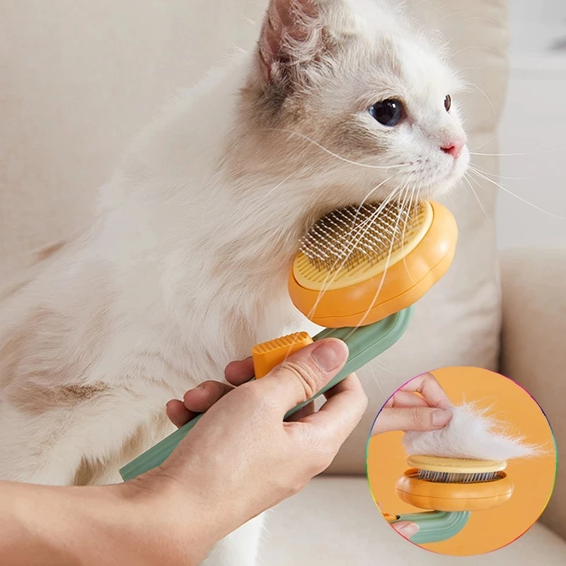 Cat Brush Comb Pet Pumpkin Comb For Dogs Cats Dog Hair Remover Brush