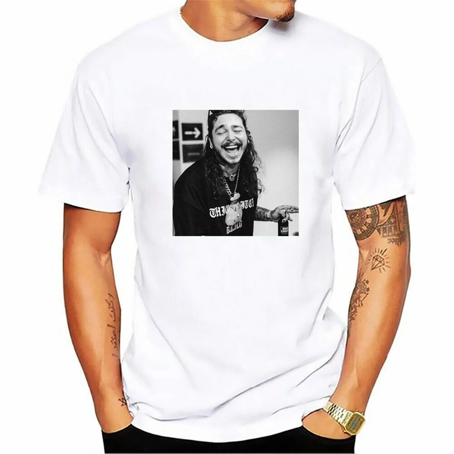 Post Malone T-Shirt Unisex Famous Rapper Print Congratulations Shirt Harajuku Hip Hop Tee |