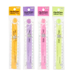 Règle pliante en couleurs pour temps d'étude, 30CM, style Kawaii, multifonction, pour enfants étudiants, papeterie de bureau et d'école 