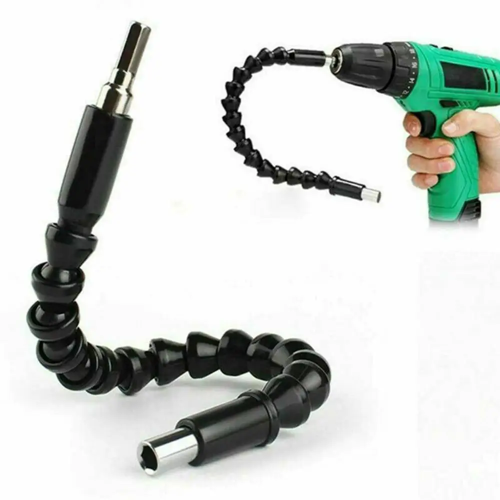 

2X Right 105 Angle Drill Flexible Shaft Bit Kit Extension Screwdriver Bit Holder 30FP13