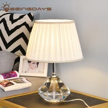 Free Ship New Style K9 Crystal Table Lamp High Grade Clear Table Lamp For Bedroom Living