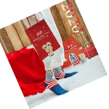 Wholesale 2020 New Year Gift Box for Socks Indoor Floor Soft Warm Christmas Fuzzy Socks