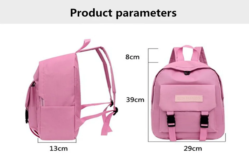nueva mochila para mujer mochila de moda bolso de mochila de color sólido para mujer mochila para nivienos mochila de viaje