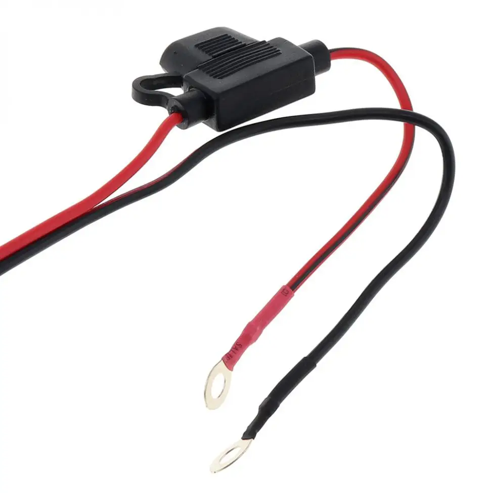 12 V-24 V DC 5V 2.1A PVC SAE к USB адаптеру водонепроницаемое Зарядное устройство мотоцикла с удлинителем и круглым терминалом
