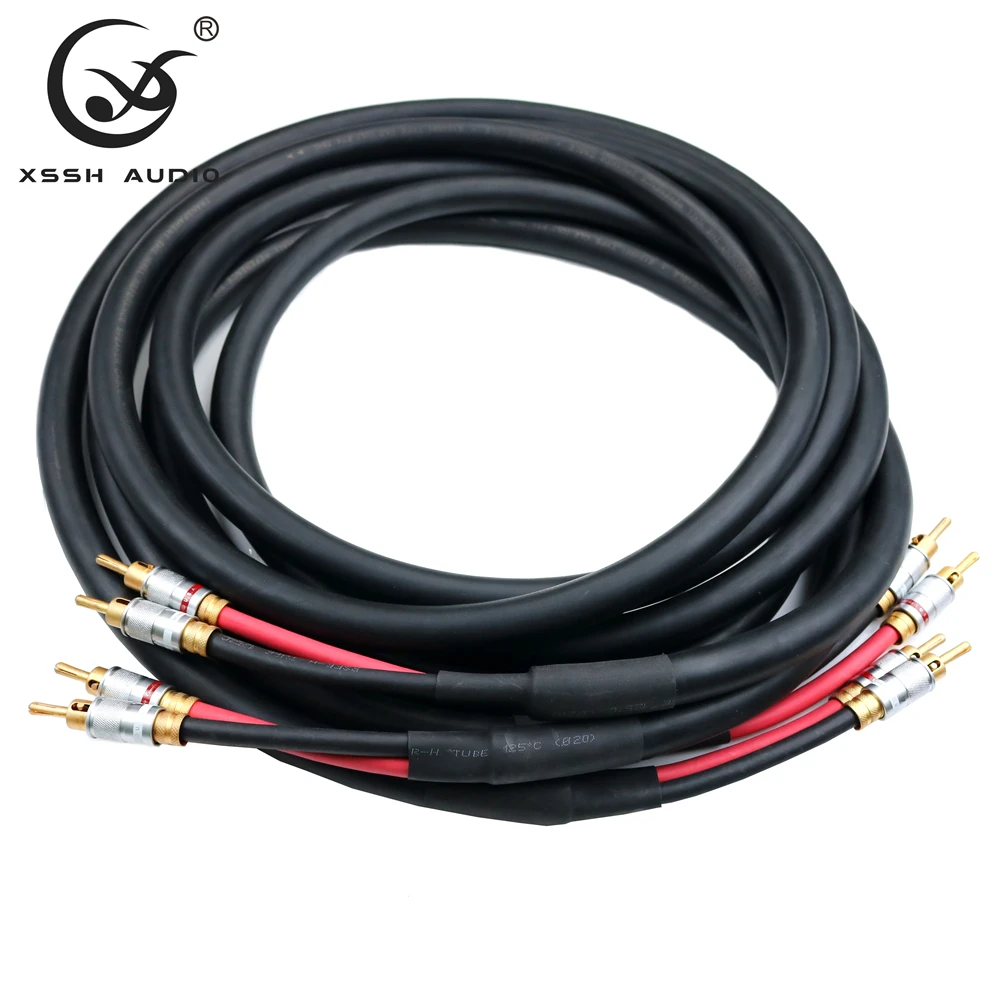 TRANSPARENT TYP CL2 YIVO XSSH audio DIY HIFI Vergoldete bananen stecker 6 core OCC reinem kupfer 18mm lautsprecher kabel Draht – Detail 6