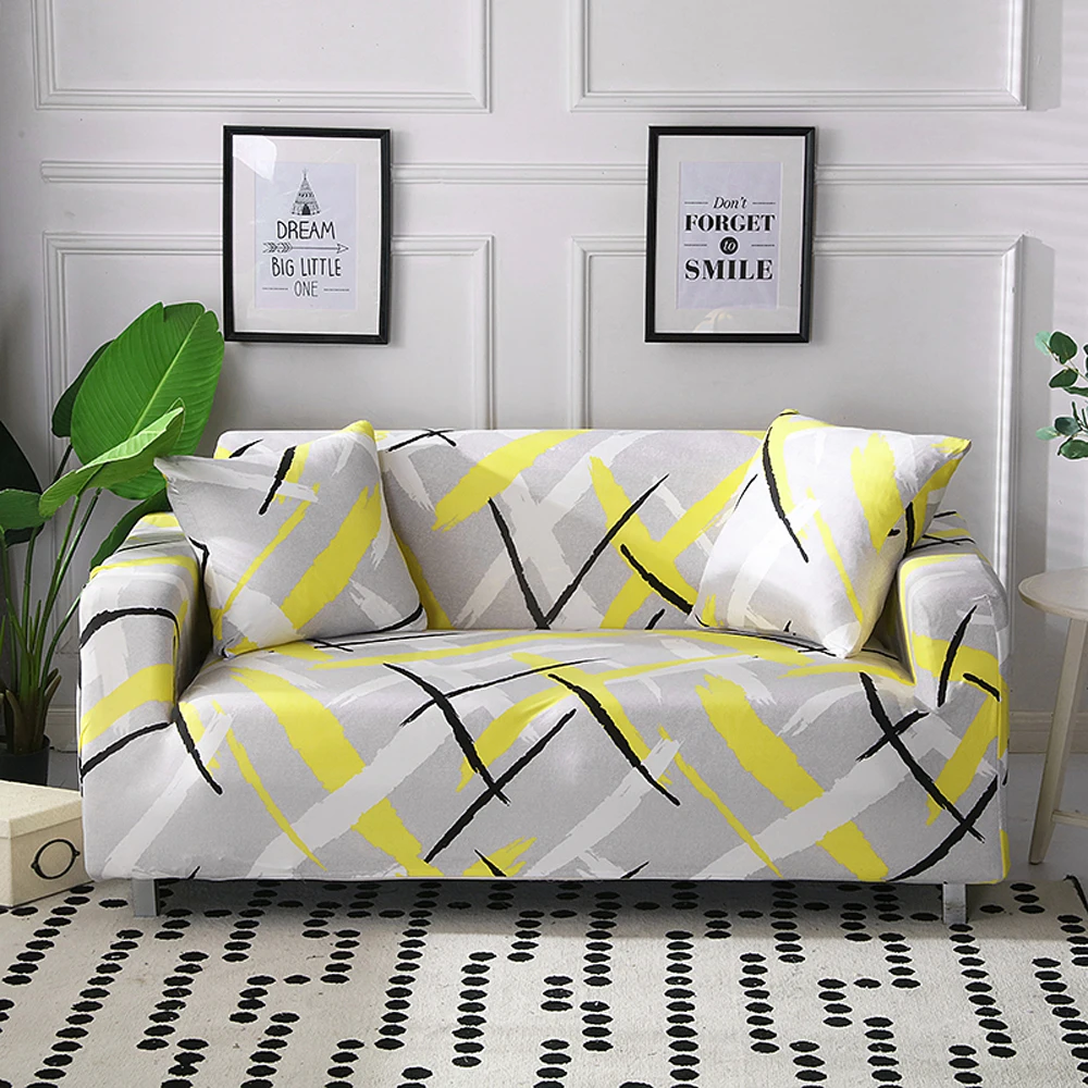 Four Season Non-slip Sofa Covers Stretch All-inclusive Polyester Slipcover Elastic Cushion For Living Room | Дом и сад