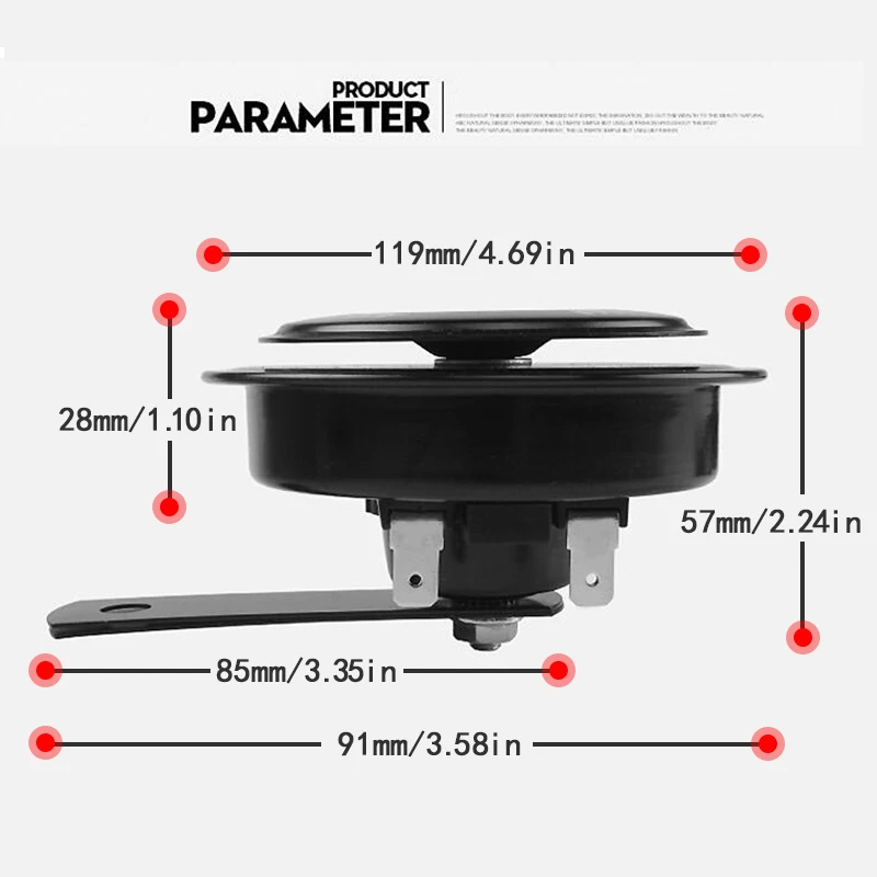 Мощная универсальная Колонка для мотоцикла 12V водонепроницаемый электрический автомобиль трехколесный скутер Улитка рог автомобиль мотоцикл автомобиль рог