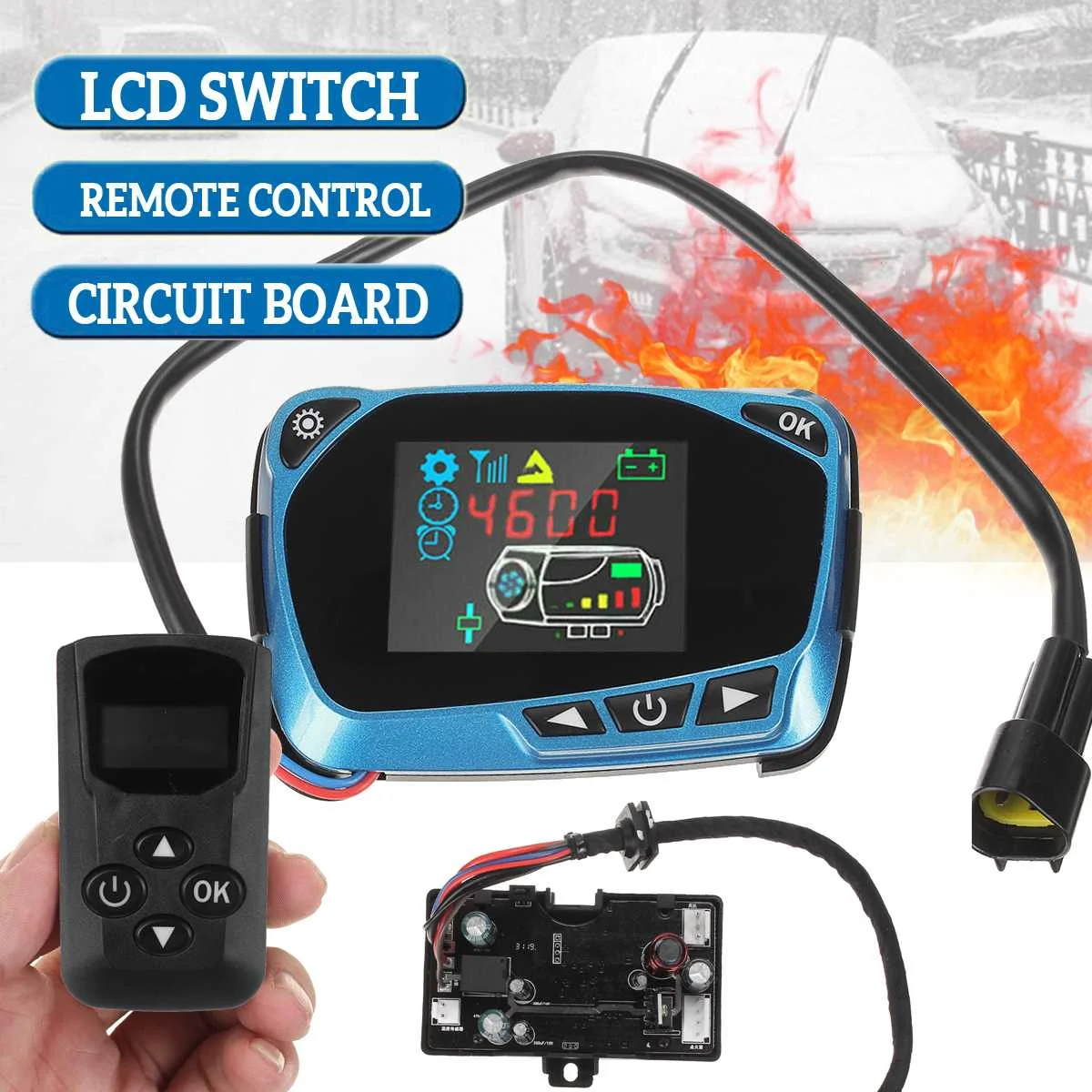 PDTO 12V Auto Luft Diesel Standheizung LCD Schalter Controller mit