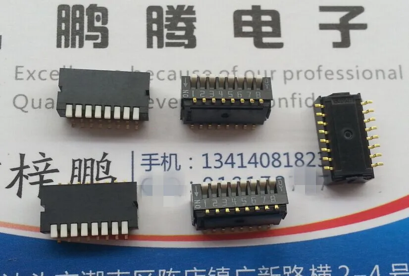 

1PCS Imported Japanese COPAL CHP-081TB patch 8-bit dial code switch 1.27mm side dial key coding