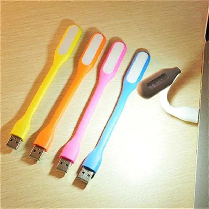 1 шт. Мини светодиодный настольная лампа для чтения гибким USB светодиодный Ночные огни USB лампа для защиты глаз для Мощность портативных ПК Тетрадь