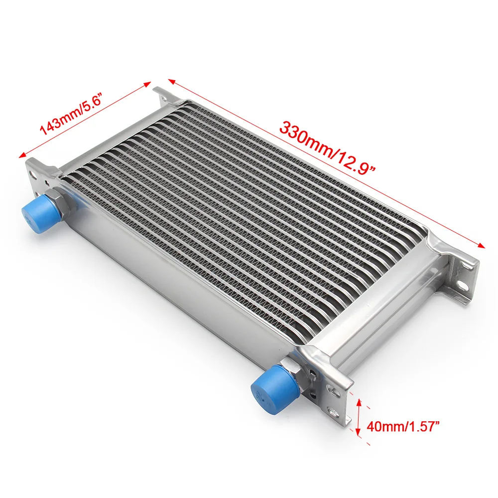 1Pc Car 10 13 16 19 30 Row AN10 Oil Cooler Kit Universal 10AN Engine Transmission Aluminium Alloy Black Silver Car accessories