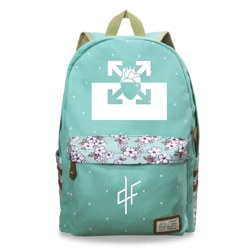 

Mochila Feminina Rapper PNL Au DD Backpack Women Backpack Travel Backpack Flower Wave Point School Bags for Teenage Girls