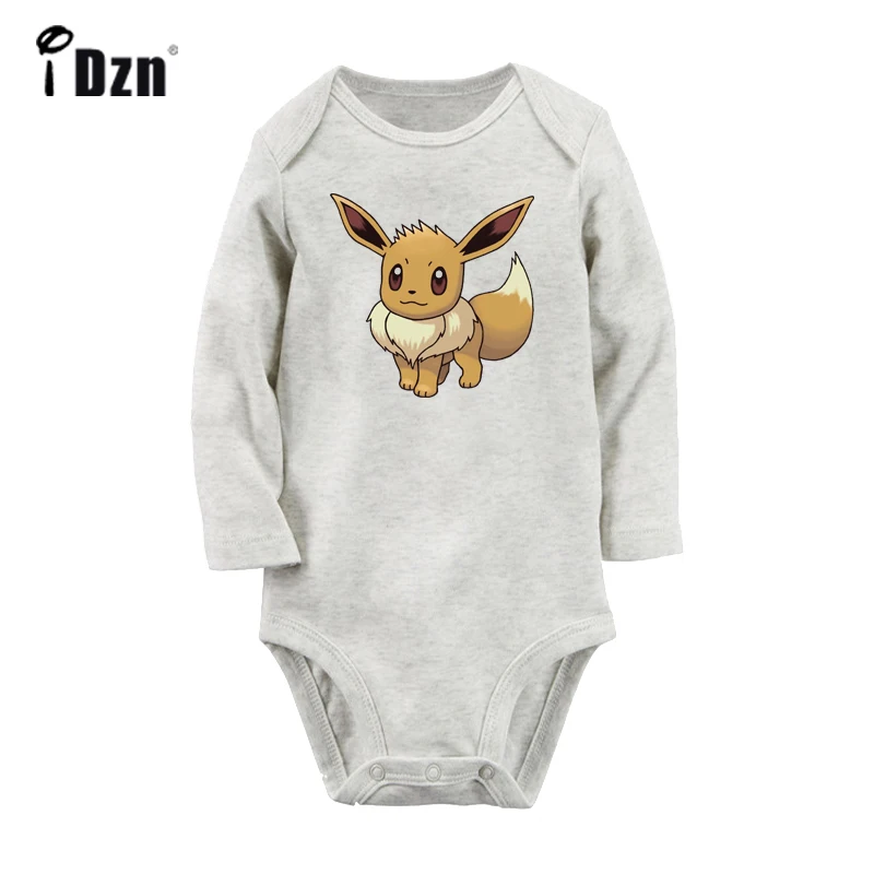 YbBaby586GC Милый костюм для новорожденных с рисунком Покемон Эви джолтеон vaporeon Espeon, боди с длинными рукавами для малышей, комбинезон, хлопковая одежда, подарок - Цвет: YbBaby586GC