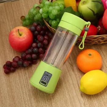 

USB Juicer Cup, Fruit Mixing Machine, Portable Personal Size Eletric Rechargeable Mixer, Blender, Water Bottle 380ml with USB