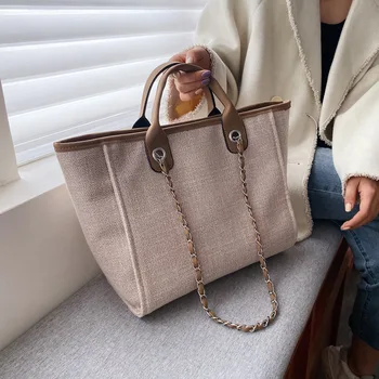 

A new Korean version of the 2020 canvas bag with a large capacity fashion handbag