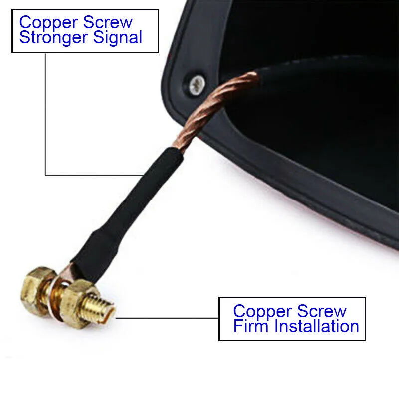 FM/AM автомобильная антенна плавник акулы 1 шт. карбоновое волокно черная Замена