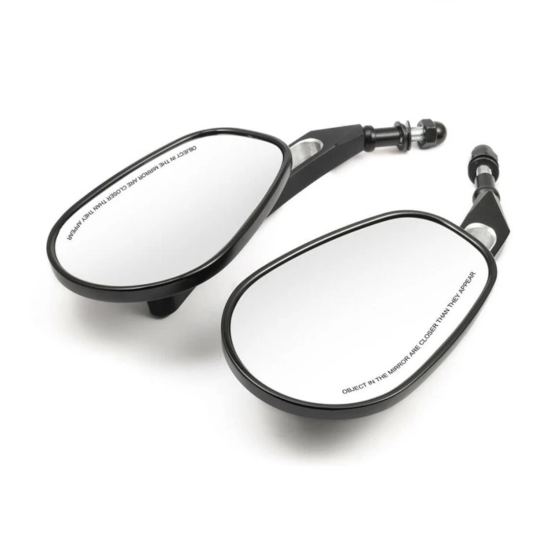 1Pair Rearview Mirror Motorcycle Black Bar End Mirror Motorcycle Passenger Side