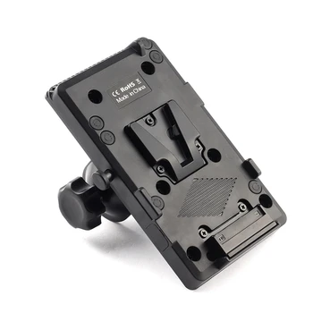 

V Mount V-Lock Battery Plate Power Supply Adapter System D-Tap Connector with Clamp for Sony Camera BP Battery