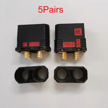 5 par QS8-S conector de resistência anti-chispa conector dorado enchufe de corriente grande para rc modelo de zangão