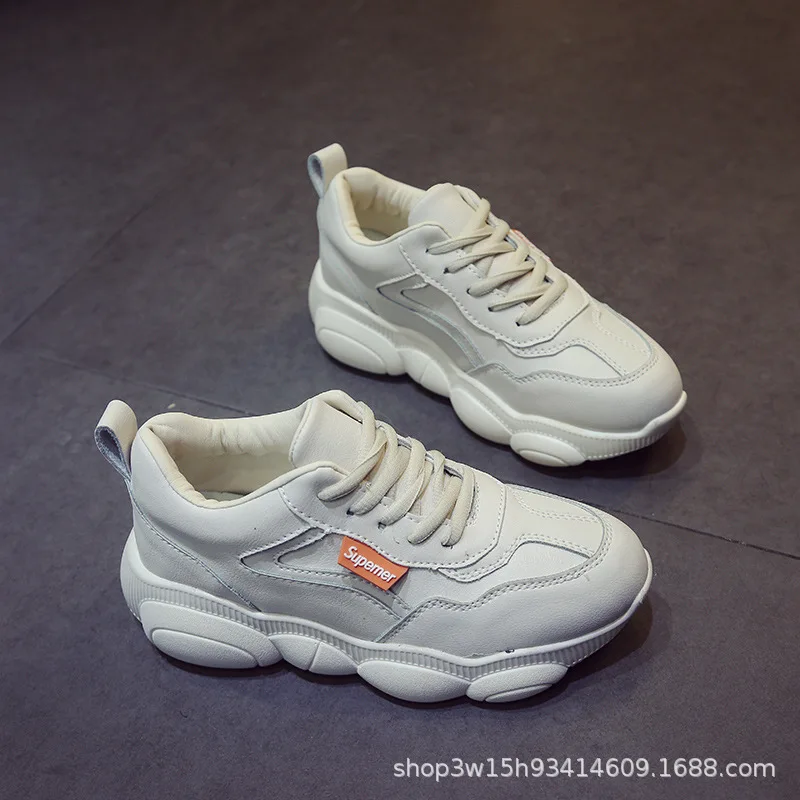 

2019 Spring New Style Casual Lace-up Sports Versatile Low-cut Shoes Cute Network Shoes Bear Shoes Super Fire Dad Shoes