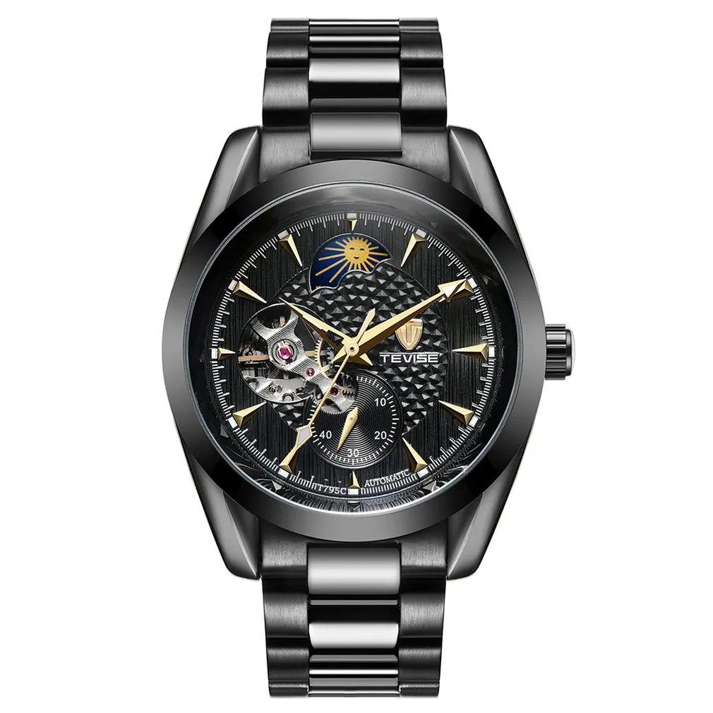 TEVISE многофункциональные Роскошные мужские часы Автоматические водонепроницаемые Модные мужские часы повседневные анти-падение мужские часы - Цвет: 6