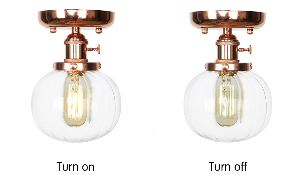 XA224玫瑰金+透明罩 开关灯对比图英文版