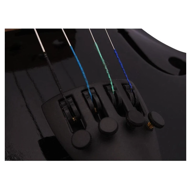 4/4 полноразмерная акустическая скрипка Фидель черная с чехлом канифоль