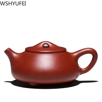 

Yixing Teapot purple clay Stone Scoop teapot Dahongpao Teaware beauty Handmade kettle Chinese Tea set 188 ball hole filter 200ml