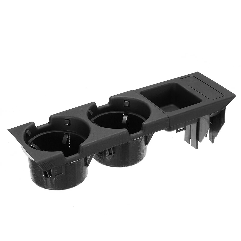 

Car Interior Front Center Console Storage Box Coin Double Hole Cup Drink Holder For BMW E46 3 SERIES 1999-2006 51168217957 Black