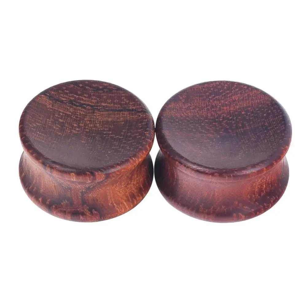 Body Piercing Jewelry 1Pair Wood Ear Plug And Tunnel Earring Ear Guages Plug Stretcher Expander Dermal Piercing
