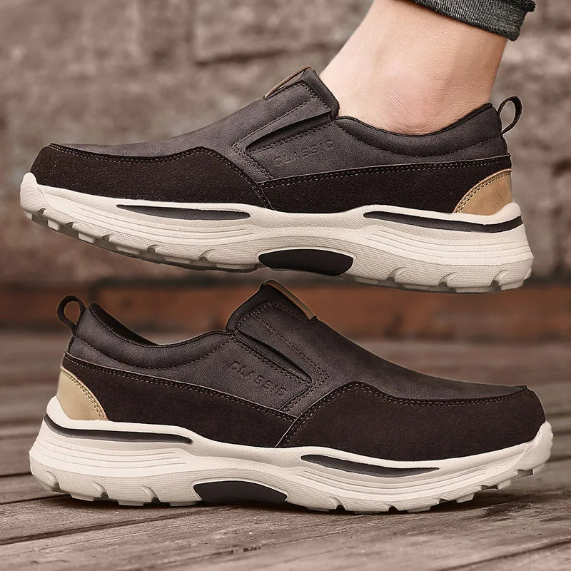 Men Casual Shoes Pu Leather Slip On Loafers Classic New Fashion Walking Shoe Big Size 47 48 Mens Shoe Free Shipping Mocasines