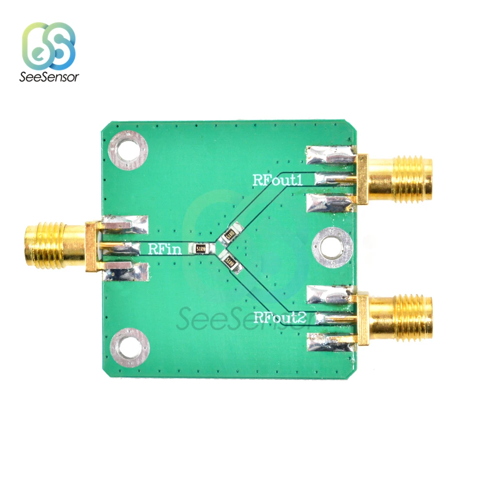 Радиочастотная микроволновка сопротивление разветвитель, сплиттер от 1 до 2 Combiner SMA DC-5GHz радиочастотный разделитель питания