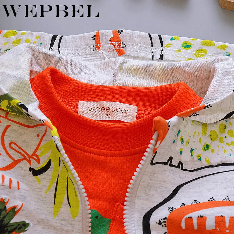 WEPBEL/комплекты одежды для маленьких мальчиков пальто для мальчиков+ рубашка+ штаны, комплект из 3 предметов, костюм с героями мультфильмов комплект одежды для маленьких мальчиков