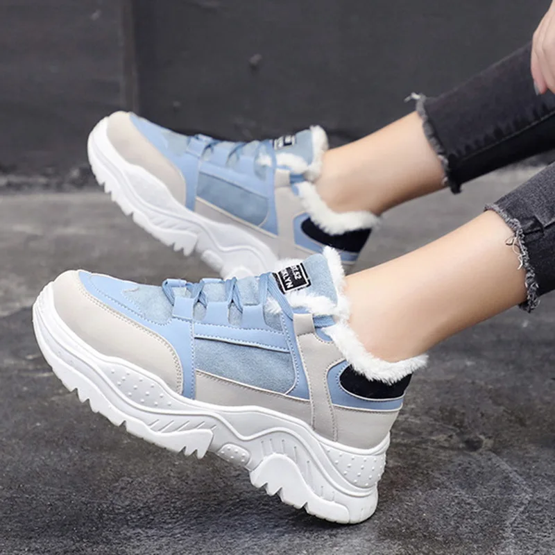 

ADISPUTENT Dad Shoes Women Sneakers Spring Sneakers Breathable Shoes Lace Up Female Boots Comrfort Platform Chunky Snekaers