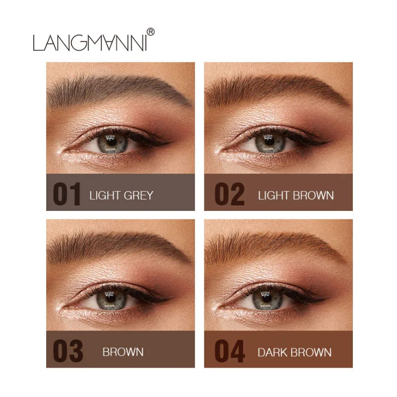 Langmanni Waterproof 24 Hours Eyebrow Gel Long Lasting Eyebrow Enhancer Cream Eye Brow Pencil Natural Color Cosmetic Makeup
