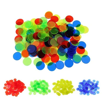 

Plastic Bingo Chips Mixed Color Transparent Counting Chips Bingo Supplies Bingo Supplies Counters