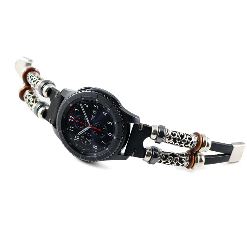 Кожаный ремешок для Samsung Galaxy watch 46 мм Gear S3 Frontier 22 часов из натуральной кожи Huawei GT