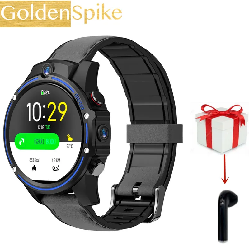 GOLDENSPIKE VISION 3 ГБ 32 ГБ 800 мАч Bluetooth wifi gps 4G SmartWatch телефон водонепроницаемый 5.0MP 1," мужские Смарт-часы для Android IOS