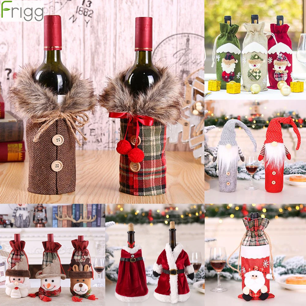 Christmas 2022 Wine Christmas Wine Bottle Cover Merry Christmas Decorations For Home 2021 Natal  Christmas Ornaments Xmas Gifts Happy New Year 2022|Pendant & Drop  Ornaments| - Aliexpress