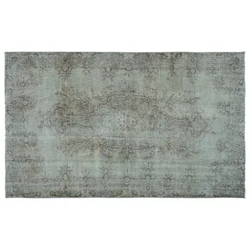 

Handmade Blue Vintage Overdyed Turkish Area Rug 180x293 Cm-5'11''X9'7''