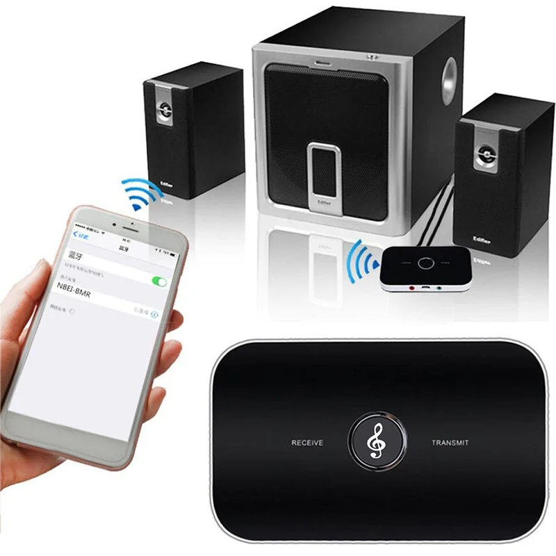 Автомобильный креативный Hifi 2 в 1 Bluetooth 4 0 аудио передатчик приемник портативный