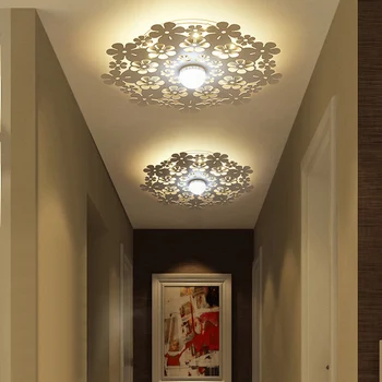 

Nordic Style LED Ceiling Lamp Creative Flower Shape Corridor Hallway Bedroom Wall Study Living Room Dining