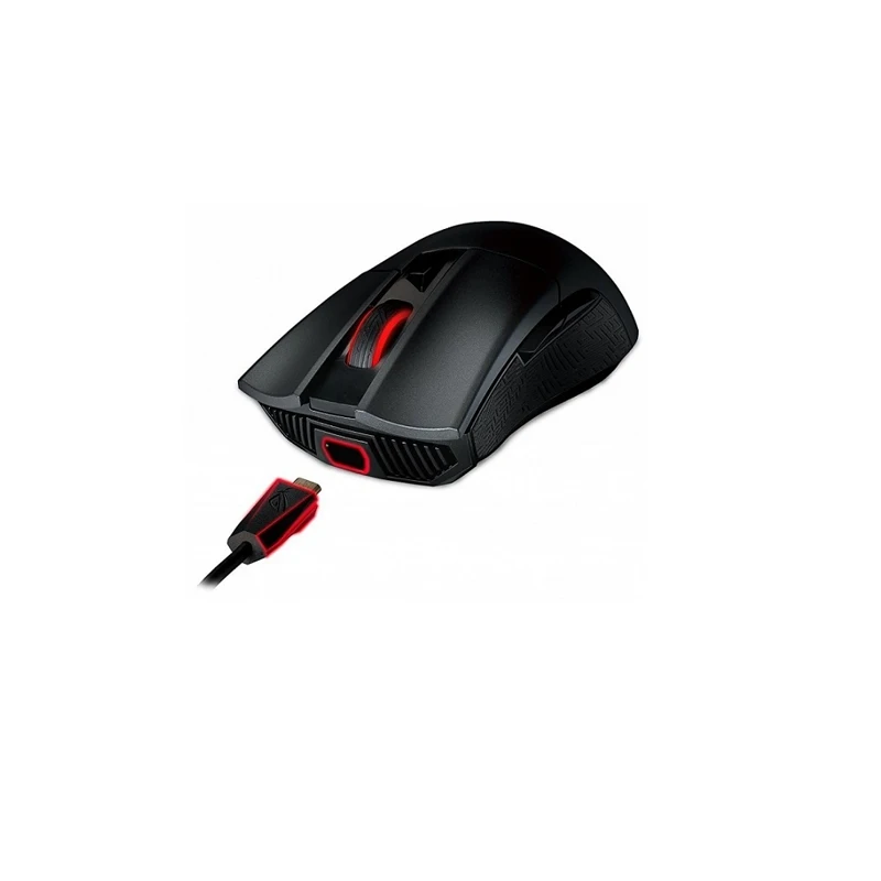 Мышь ASUS ROG Gladius II Origin bulk оптическая, проводная, 12000 dpi, USB, подсветка, цвет: черный